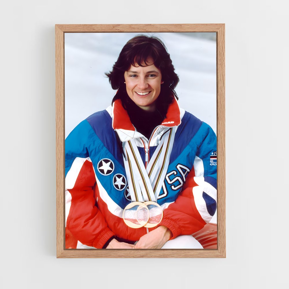Poster Médaillée des Neiges – affiche Jeux Olympiques (vue 4)